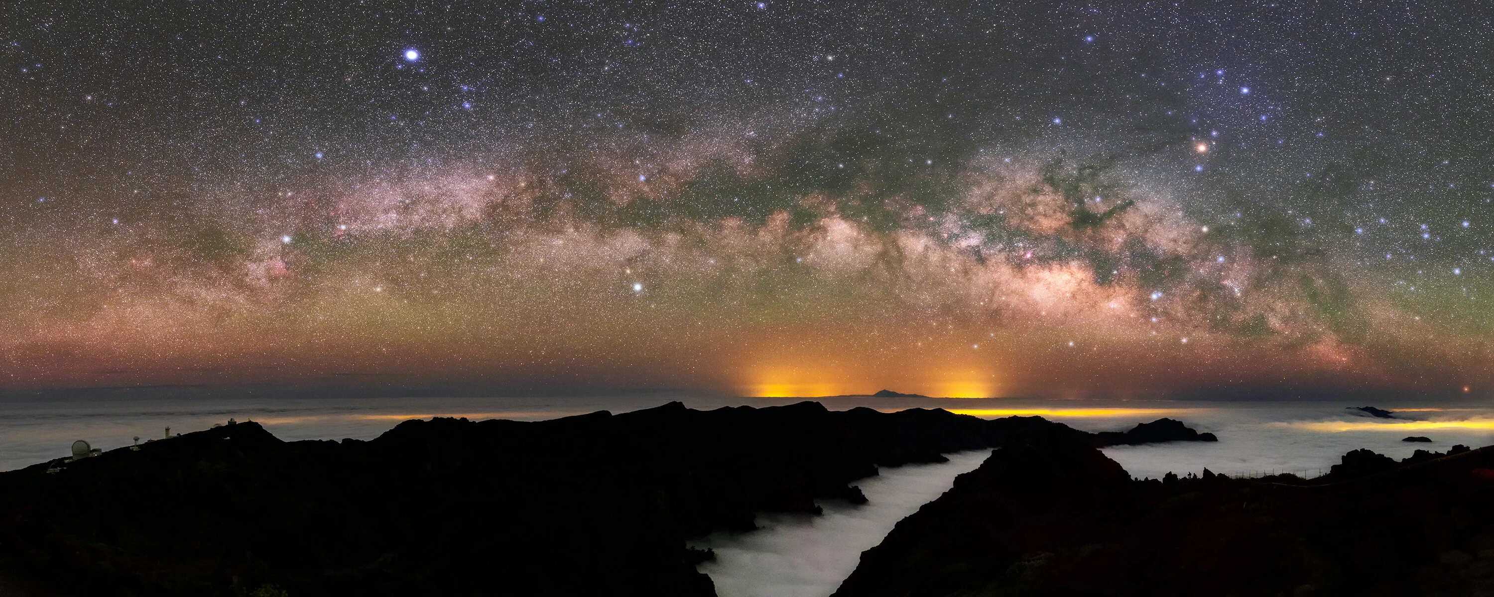Млечният път над La Palma